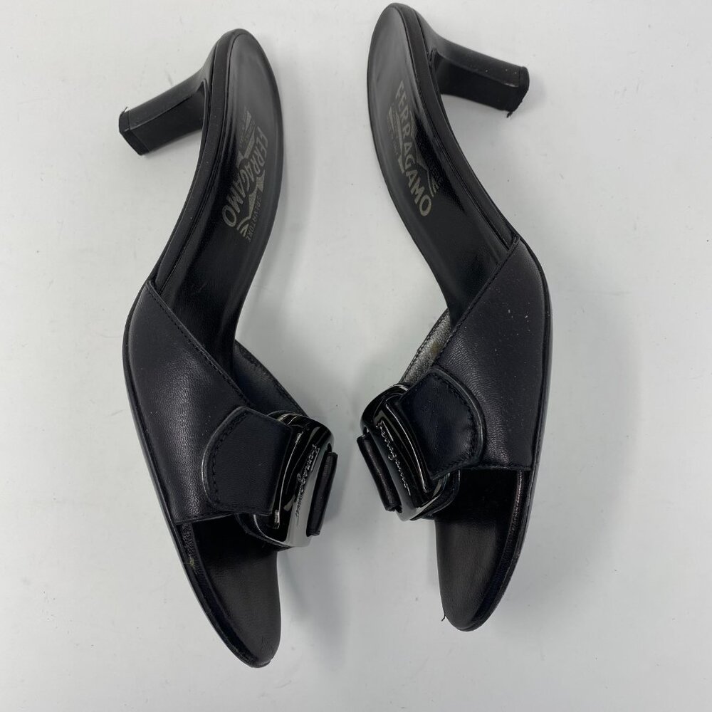 salvatore ferragamo slip on leather mules - Picture 4 of 8